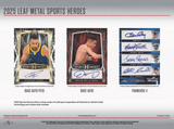 2025 Leaf Metal Sports Heroes Hobby, 25 Solo Pack Case *RELEASES 1/10*