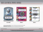 2025 Leaf Metal Sports Heroes Hobby, 25 Solo Pack Case *RELEASES 1/10*