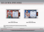 2025 Leaf Metal Sports Heroes Hobby, 25 Solo Pack Case *RELEASES 1/10*