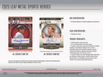 2025 Leaf Metal Sports Heroes Hobby, Solo Pack