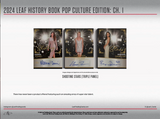 2024 Leaf History Book Pop Culture Edition Chapter 1 Hobby, Box