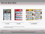 2025 Leaf Metal Poker Hobby, Box *RELEASES 2/28*