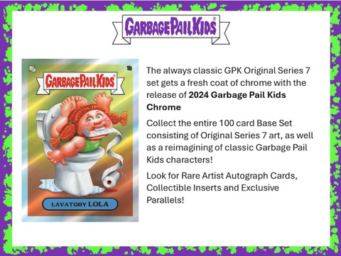 2024 Topps Garbage Pail Kids Chrome Hobby, Box *RELEASES 2/14*