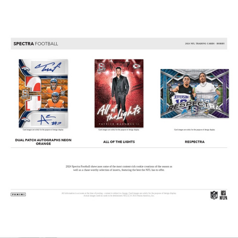 2024 Panini Spectra Football Hobby, 8 Box Case *RELEASES 2/21*