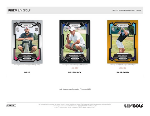 2024 Panini Prizm LIV Golf Hobby, Pack *RELEASES 3/7*