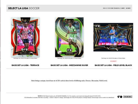 2024-25 Panini Select La Liga Soccer Hobby, Pack *RELEASES 5/9*