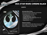 2024 Topps Chrome Black Star Wars Hobby, 12 Box Case *RELEASES 3/19*