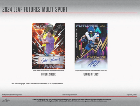 2024 Leaf Futures Multi-Sport Hobby, 12 Box Case *RELEASES 3/28*