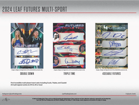 2024 Leaf Futures Multi-Sport, 20 Blaster Box Case *RELEASES 3/28*