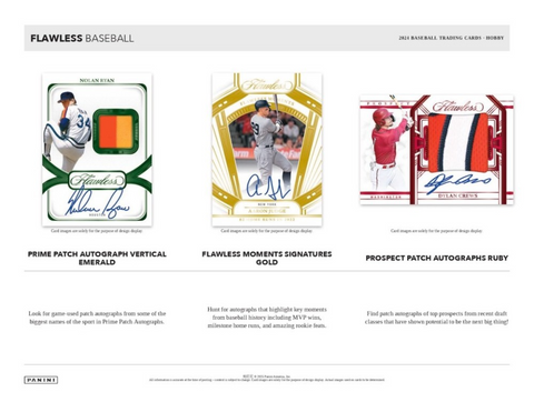 2024 Panini Flawless Baseball Hobby, 2 Box Case *RELEASES 5/14*