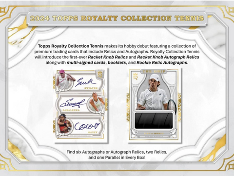 2024 Topps Royalty Tennis Hobby, Box *RELEASES 5/15*