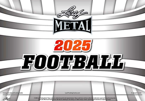 2025 Leaf Metal Football Hobby, Box *RELEASES 5/30*
