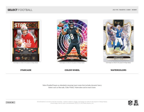 2024 Panini Select Football Hobby, 12 Box Case *RELEASES 5/28*