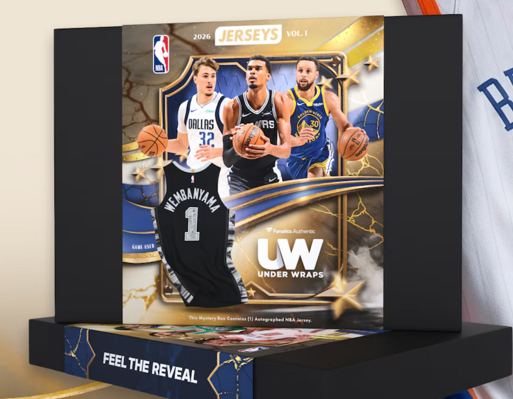 nba gear cheap 2026 Under Wraps Autographed NBA Jerseys Vol. I