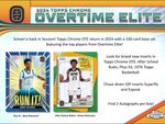 2023-24 Topps Chrome Overtime Elite OTE Basketball Hobby, Pack