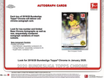 2019-20 Topps Chrome Bundesliga Soccer Hobby, Box