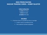 2024 Panini Prizm Racing Hobby, 20 Blaster Box Case