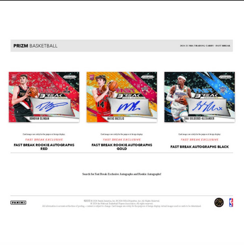 2024-25 Panini Prizm Basketball Fast Brk, 20 Box Case *RELEASES 3/7*