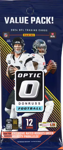 2024 Panini Donruss Optic Football, Cello Jumbo Value Fat Pack