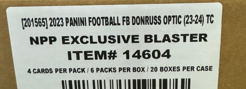 2023 Panini Donruss Optic Football, 20 Blaster Box Case (Purple Shock) *RELEASES 5/17*