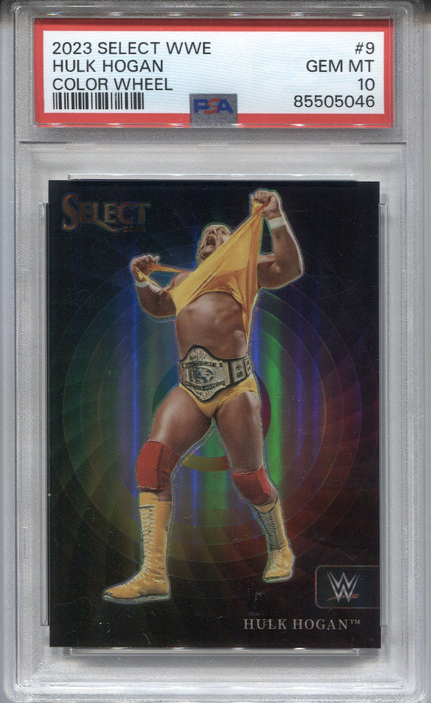 2023 Hulk Hogan Panini Select WWE COLOR WHEEL PSA 10 #9 WWE Legend 504