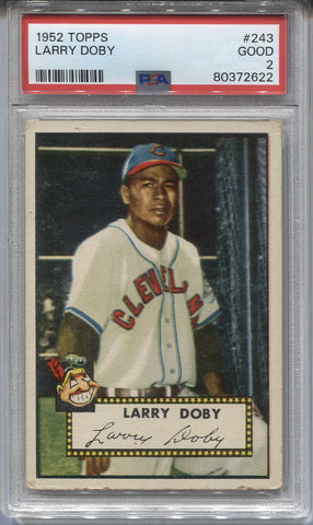1952 Larry Doby Topps PSA 2 #243 Cleveland Indians 2622