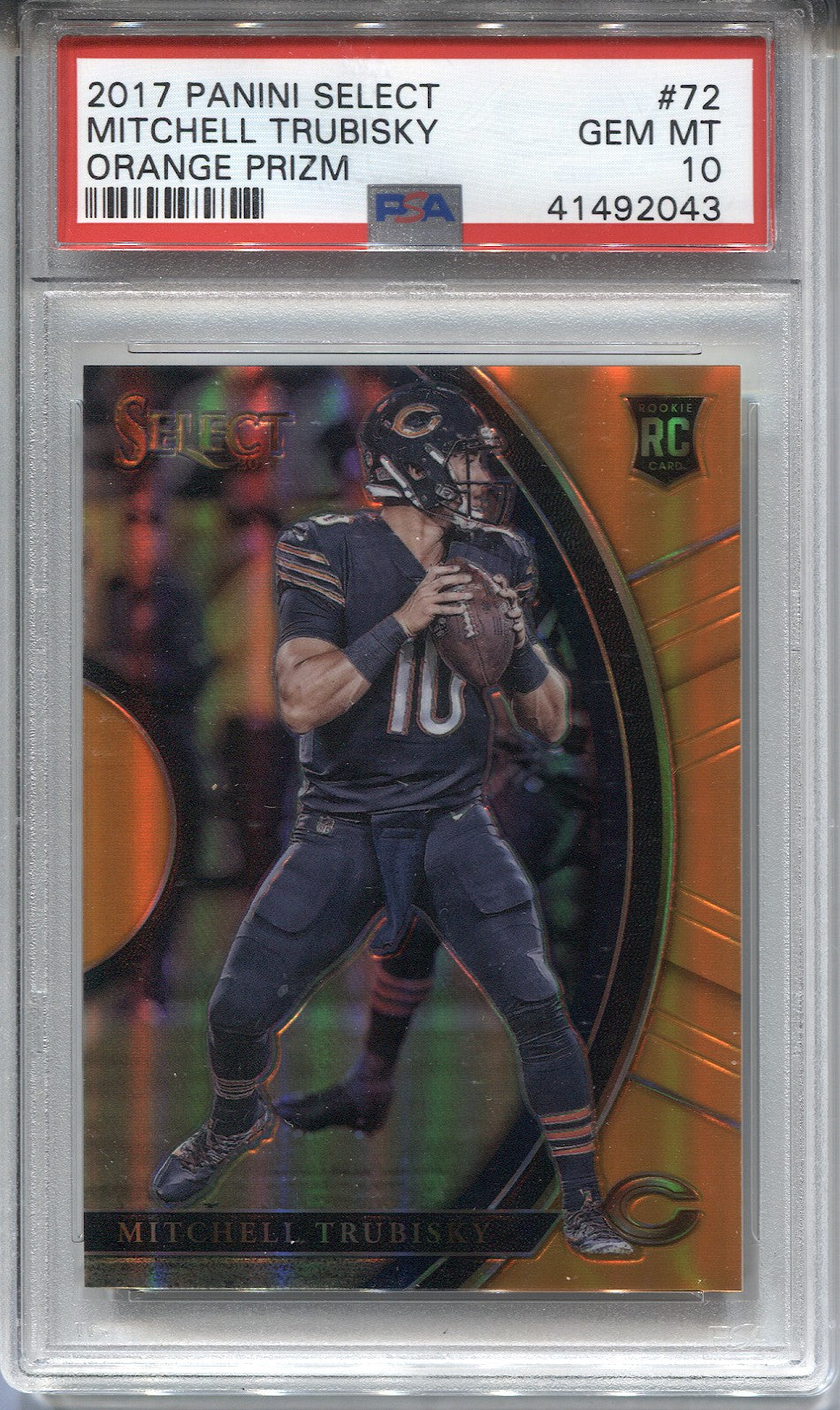 Mitchel trubisky top rookie prizm XRC