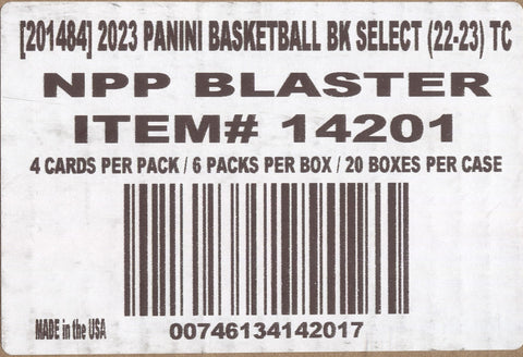 2022-23 Panini Select Basketball, 20 Blaster Box Case