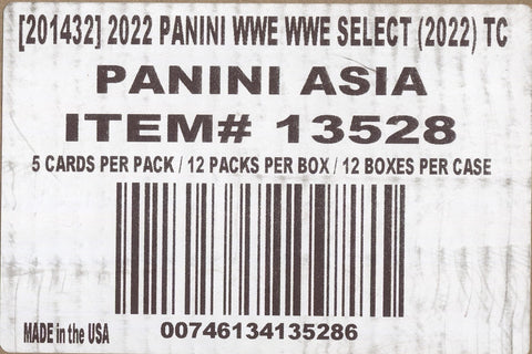 2022 Panini Select WWE Asia TMALL Edition, 12 Box Case