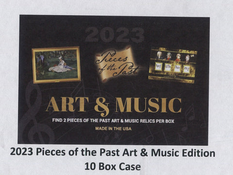*HOLIDAY MANIA* 2023 Super Brk Pieces of the Past Art & Music Edition Hobby, 10 Box Case