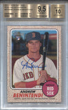 2017 Andrew Benintendi Topps Heritage ROOKIE REAL ONE AUTO AUTOGRAPH RC BGS 9.5/10 #ROAABE Boston Red Sox 6048