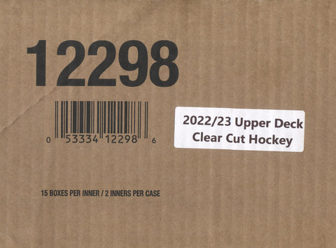 2022-23 Upper Deck Clear Cut Hockey Hobby, 30 Box Master Case