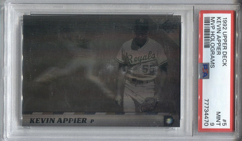 1992 Kevin Appier Upper Deck MVP HOLOGRAMS PSA 9 #5 Kansas City Royals 4470