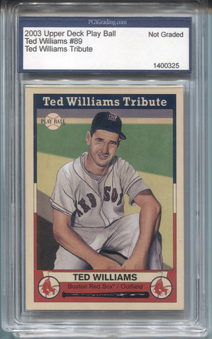 2003 Ted Williams Upper Deck Play Ball TED WILLIAMS TRIBUTE PCA #89 Boston Red Sox HOF 0325