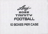 2022 Leaf Trinity Football Hobby, 10 Box Case