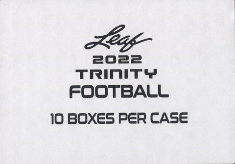 LAST CASE* 2022 Leaf Draft Football Hobby, 20 Blaster Box Case