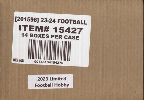 2023 Panini Limited Football Hobby, 14 Box Case