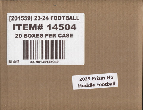 2023 Panini Prizm Football No Huddle, 20 Box Case