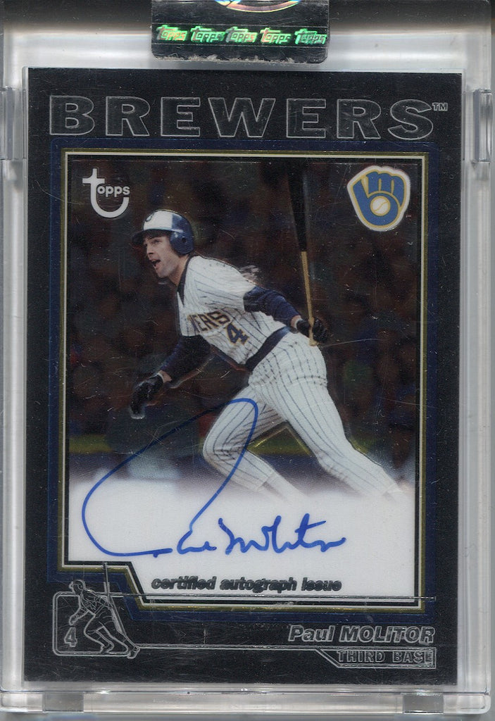 2004 Paul Molitor Topps Archives AUTO AUTOGRAPH #TA-PM Milwaukee Brewe