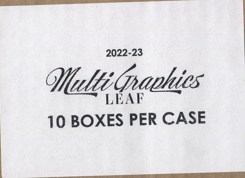 2022-23 Leaf Multigraphics Basketball Hobby, 10 Box Case