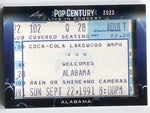 2022 Alabama Leaf Pop Century LIVE IN CONCERT TICKET STUB RELIC #LIC-07 1991 Tour