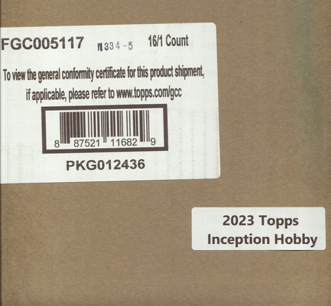 *PRESELL* 2023 Topps Inception Baseball Hobby, 16 Box Case *RELEASES 12/6*