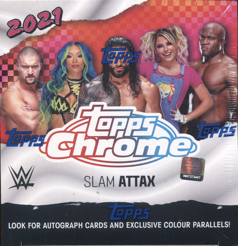 2021 Topps WWE Chrome Slam Attax Hobby, Box
