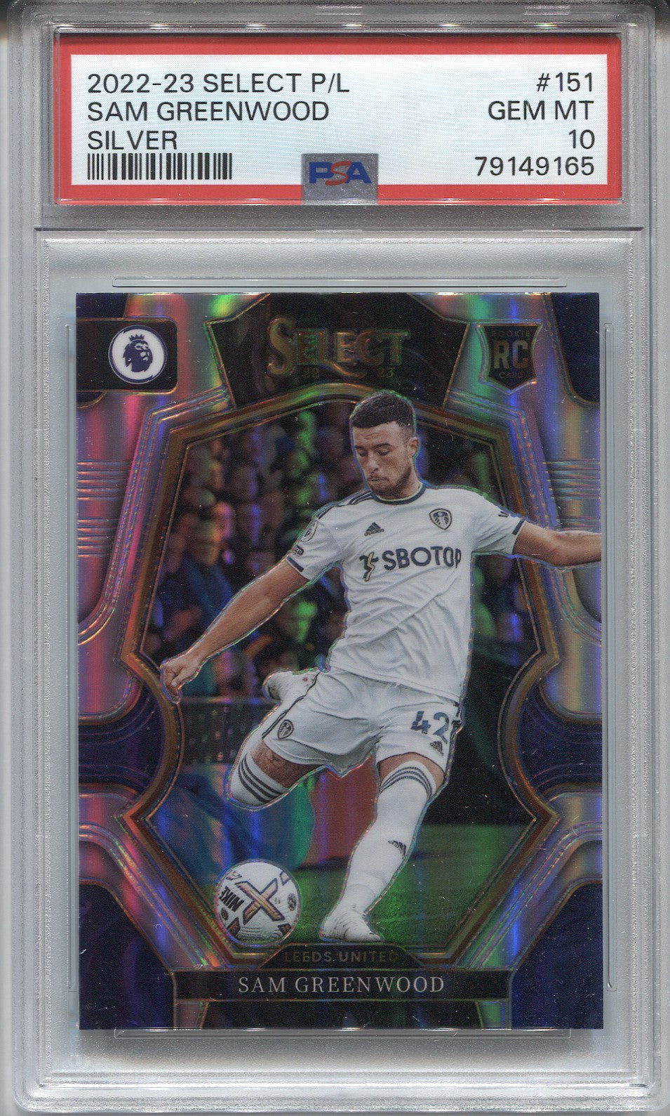 2022-23 Sam Greenwood Panini Select Premier League HOLO SILVER ROOKIE