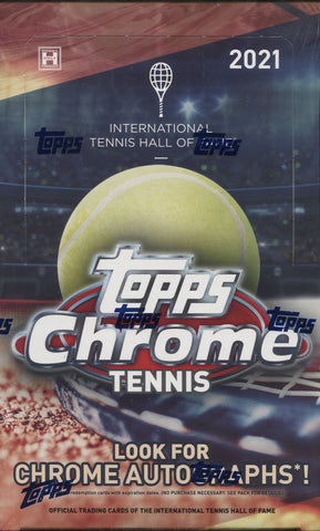 2021 Topps Chrome Tennis Hobby, Box