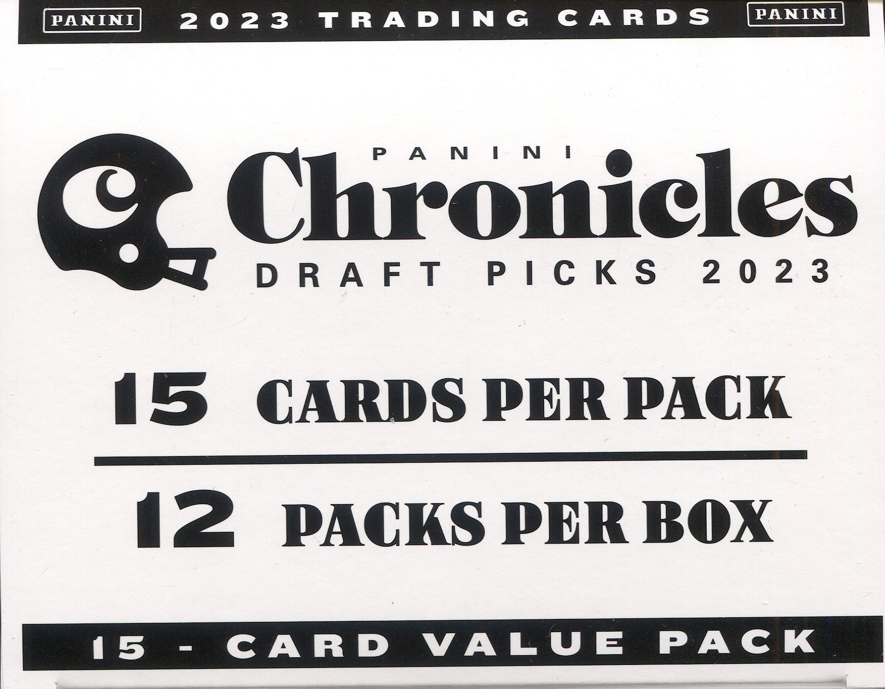 2023 Panini Chronicles Draft Picks Football Checklist, Box Info