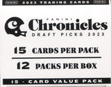 2023 Panini Chronicles Draft Picks Football, Jumbo Value Pack Box