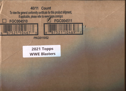 2021 Topps WWE Wrestling, 40 Blaster Box Case