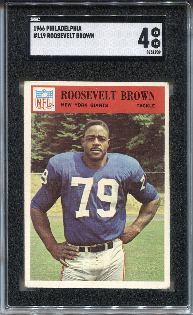 1966 Roosevelt Brown Philadelphia SGC 4 #119 New York Giants HOF 1909