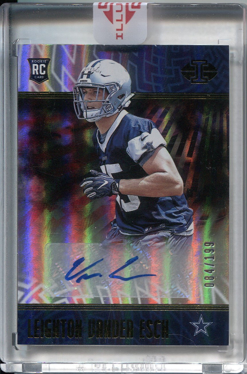 Leighton Vander Esch Dallas Cowboys Autographed 2018 Panini